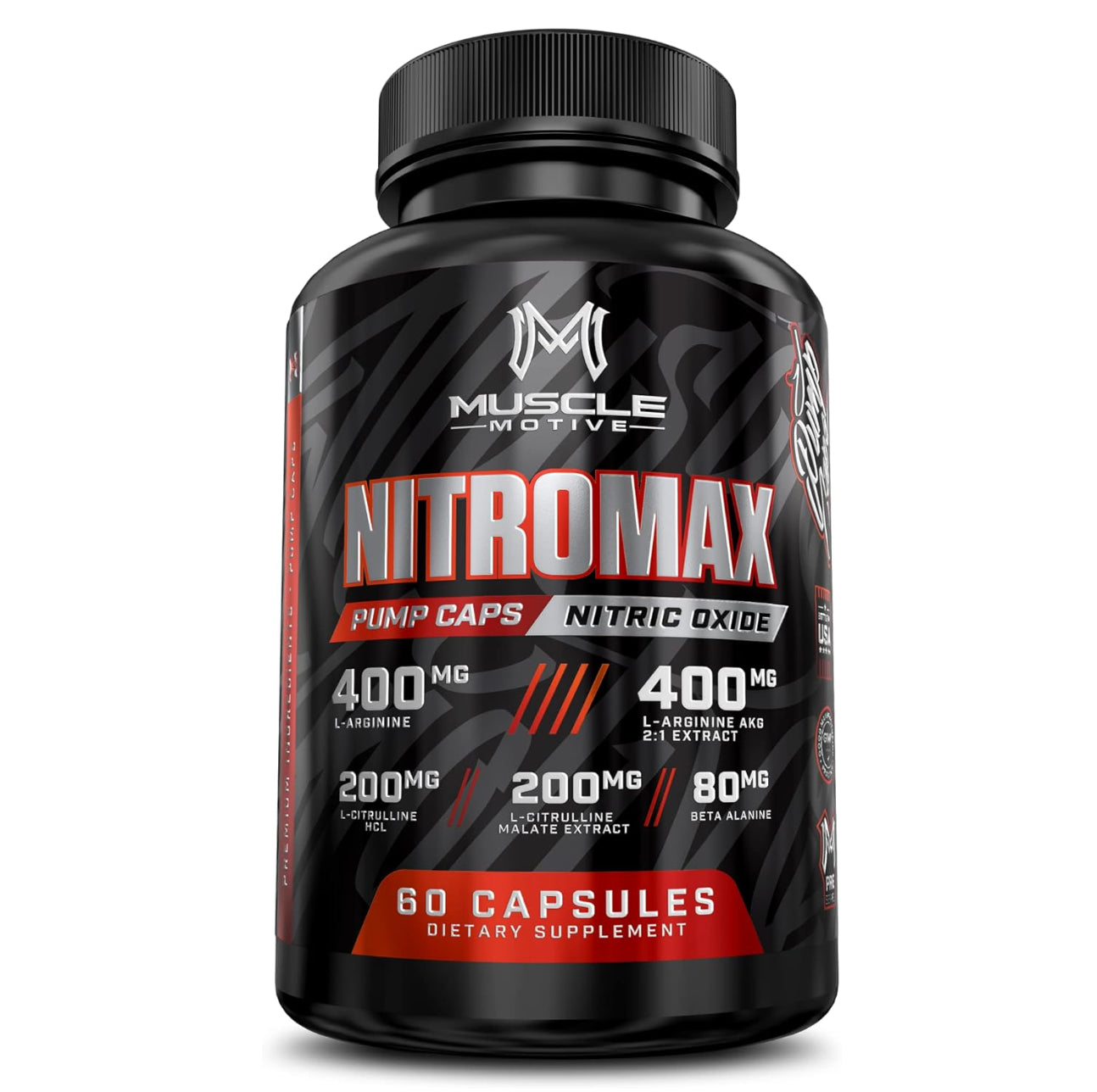 Male Enhancement Enlarger Thicker Size Nitric Oxide for Men Sex Pills 60 CPS-NEW